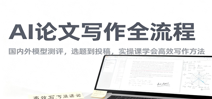 AI论文写作全流程,国内外模型测评,选题到投稿,实操课学高效写作方法-时光云网创