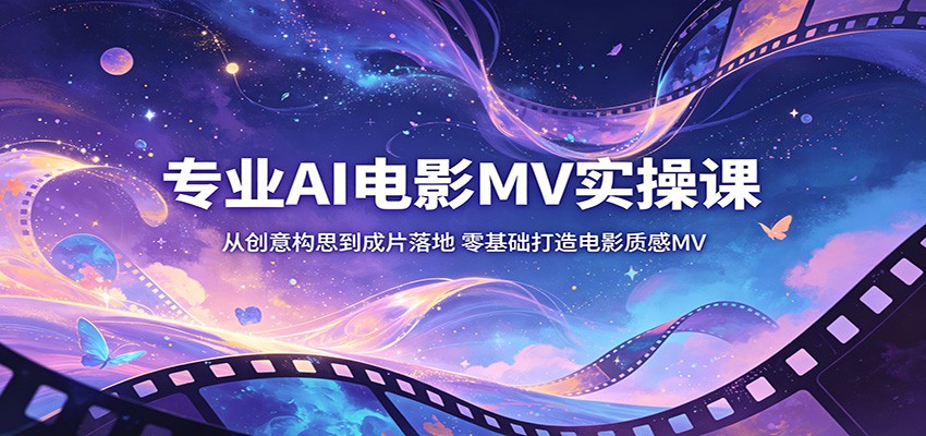 专业AI电影MV实操课：从创意构思到成片落地，零基础打造电影质感MV-时光云网创