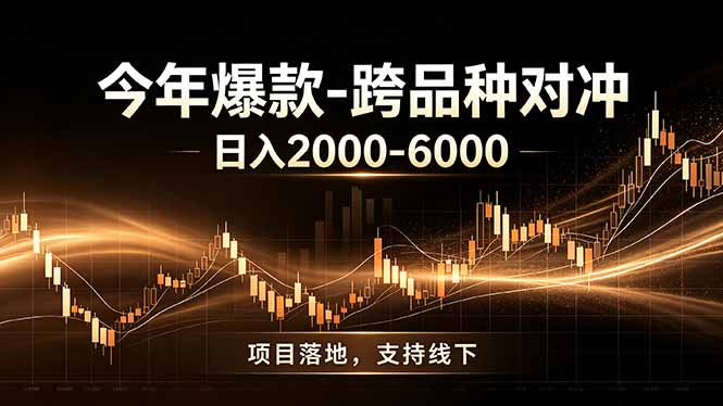 全新跨品种对冲模式上线！日稳定盈利 2000-6000，合规长久可批量放大-时光云网创