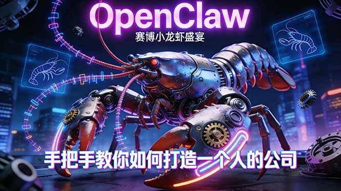 OpenClaw，小龙虾-从产品到爆款的成长之路，手把手教你如何打造一个人的公司-时光云网创