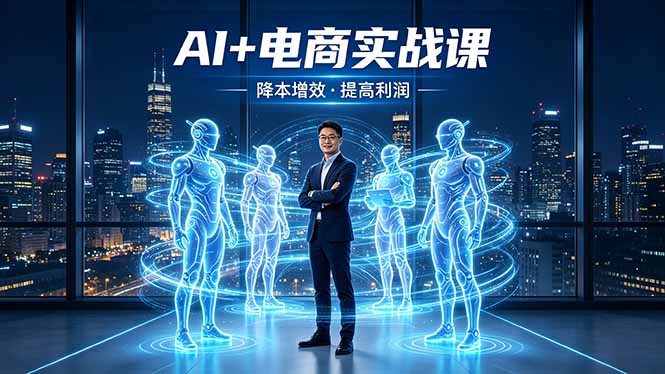 AI+电商实战课，1人+N个AI 智能体，把SOP变AI员工，实现降本增效提高利润-时光云网创