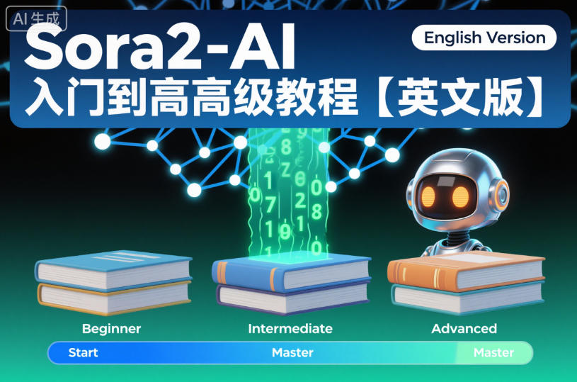 Sora2-AI入门到高级教程【英文版】-时光云网创