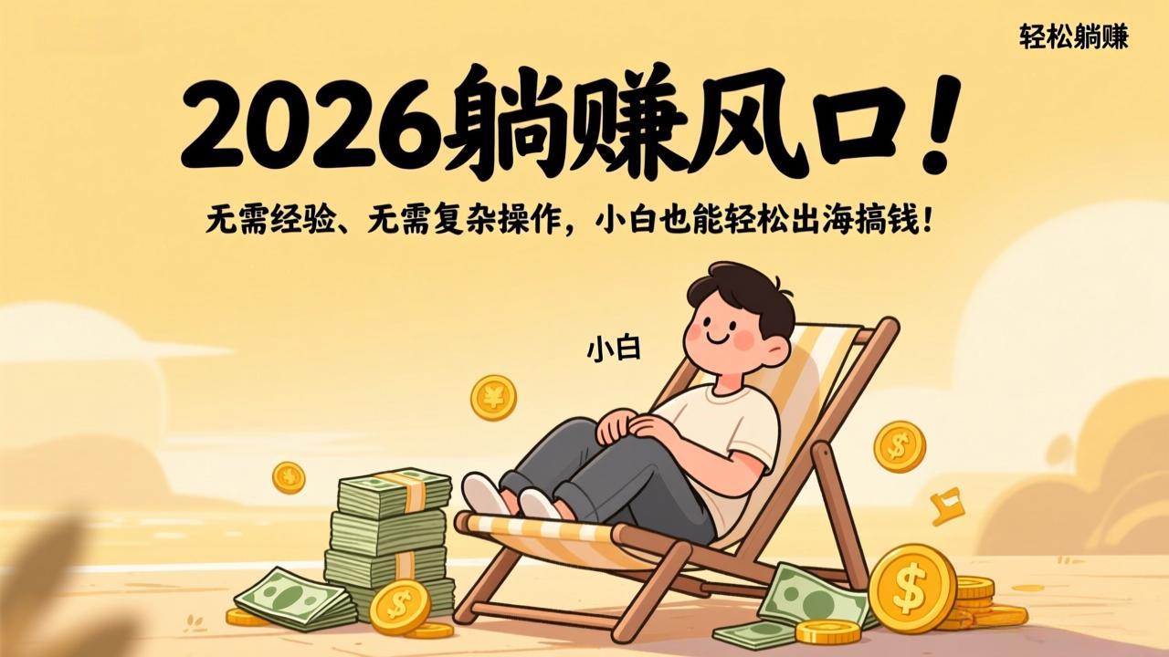 2026躺赚风口！无需经验、无需复杂操作，小白也能轻松出海搞钱！-时光云网创