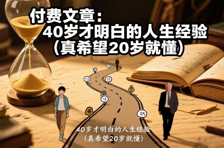 付费文章：40岁才明白的人生经验(真希望20岁就懂)-时光云网创