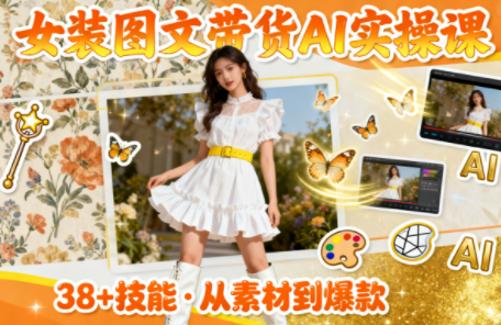 女装图文带货的AI实操课-时光云网创