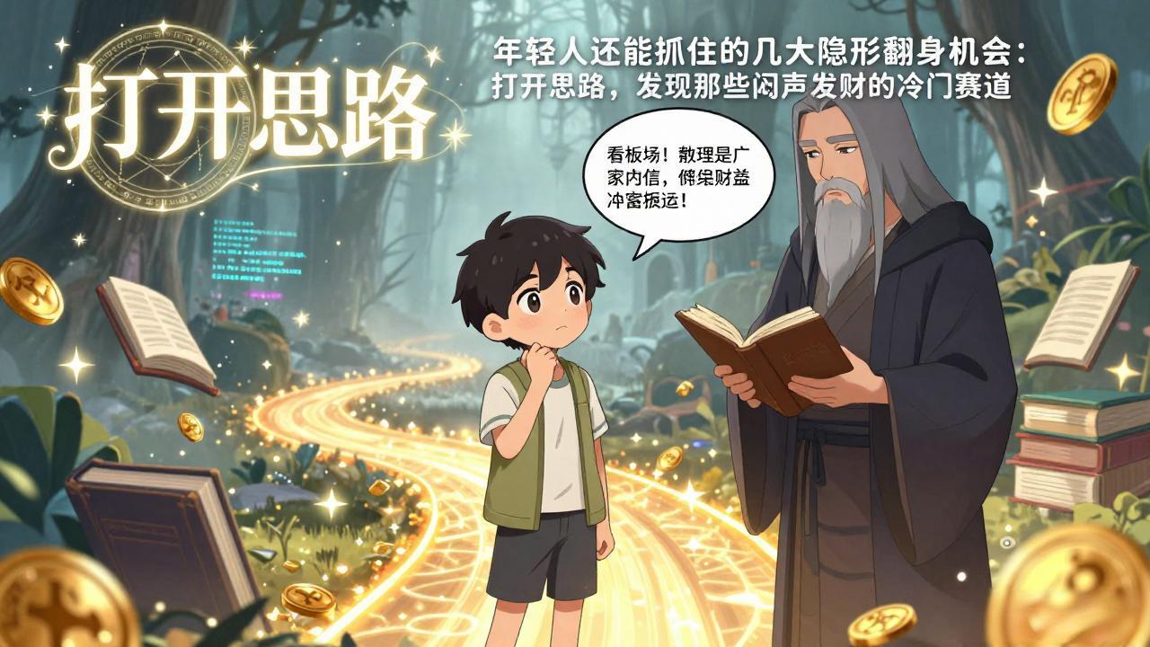 付费文1+2：年轻人还能抓住的几大隐形翻身机会：打开思路，发现那些闷声发财的冷门赛道-时光云网创