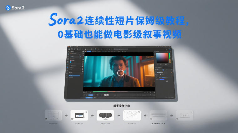 Sora2连续性短片保姆级教程，0基础也能做电影级叙事视频-时光云网创