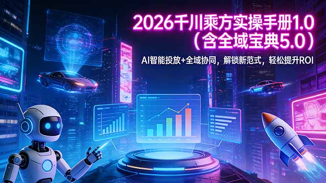 2026 千川乘方实操手册 1.0(含全域宝典 5.0-时光云网创