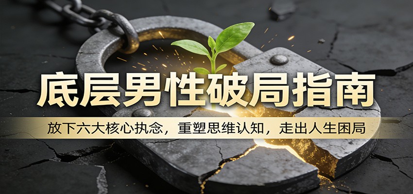 底层男性破局指南：放下六大核心执念，重塑思维认知，走出人生困局-时光云网创