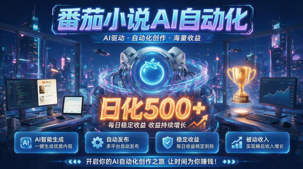 小白可做番茄AI，居家轻创业，每日稳赚500➕，普通人低门槛轻松线上增收【揭秘】-时光云网创