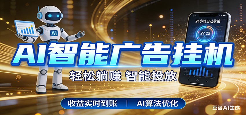 智能广告挂机新时代，利用碎片化时间实现稳定被动收益，AI帮你持续盈利-时光云网创