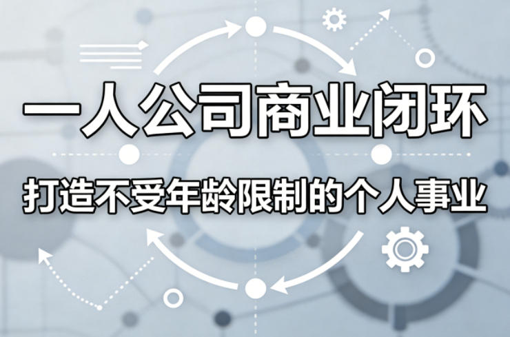 一人公司商业闭环，打造一份不受年龄限制的个人事业-时光云网创