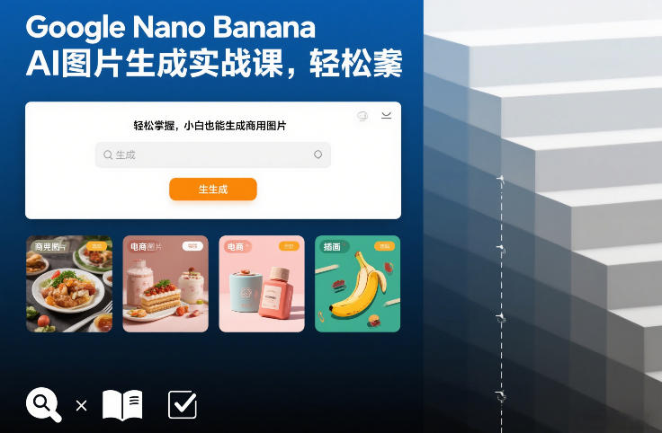 Google Nano Banana AI图片生成实战课，轻松掌握，小白也能生成商用图片-时光云网创