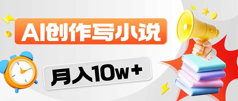 2026风口项目AI写小说 轻松实现月入10w+-时光云网创