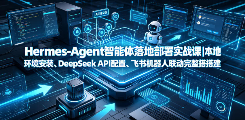Hermes-Agent智能体落地部署实战课|本地环境安装、DeepSeek API配置、飞书机器人联动完整搭建教程-时光云网创