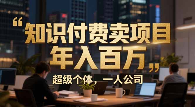 从0到年入百万：超级个体实战心得公开，个人IP×精准引流×成交系统全拆解-时光云网创