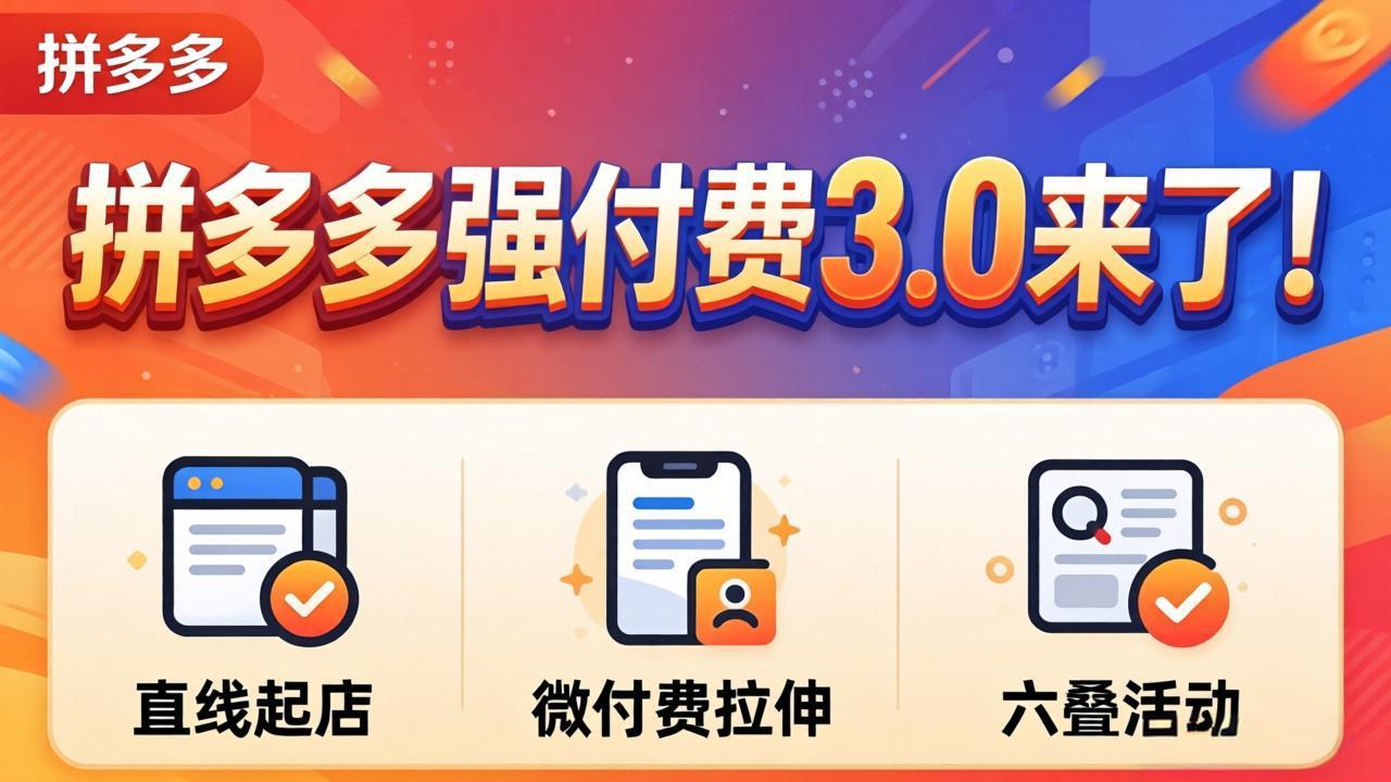 拼多多强付费3.0来了(更新4月-时光云网创