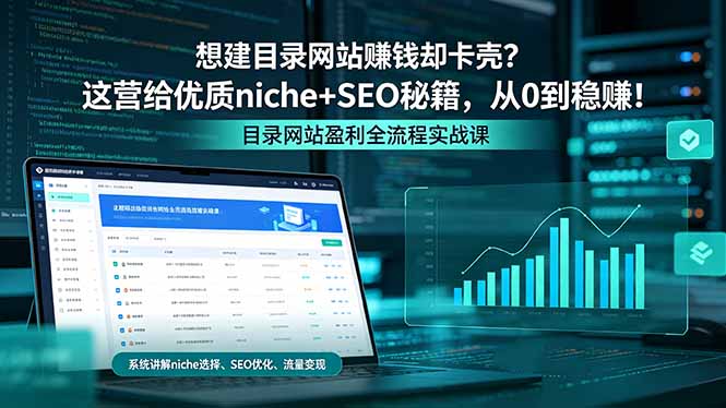 想建目录网站赚钱却卡壳？这营给优质 niche+SEO 秘籍，从 0 到稳赚！-时光云网创