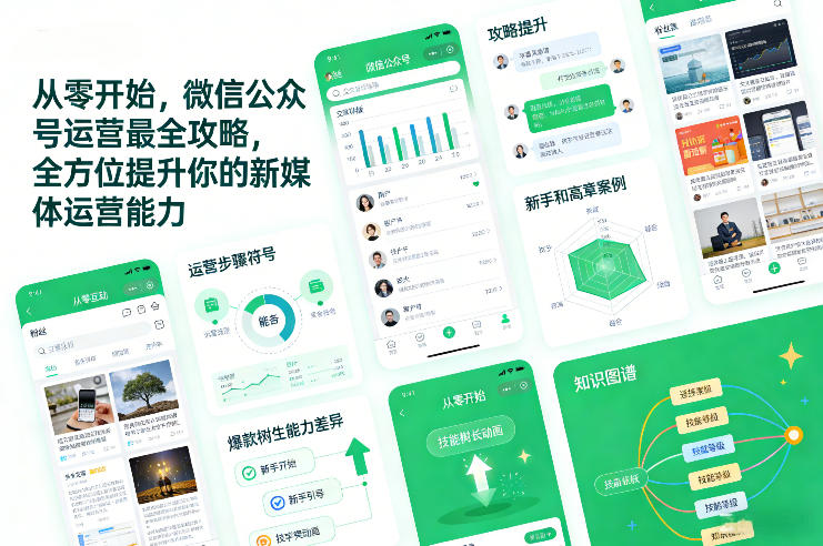 从零开始，微信公众号运营最全攻略，全方位提升你的新媒体运营能力-时光云网创