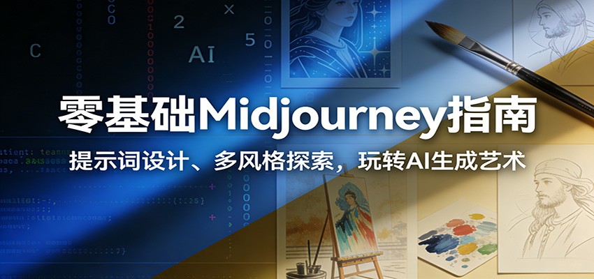 零基础Midjourney指南：提示词设计、多风格探索，玩转AI生成艺术-时光云网创