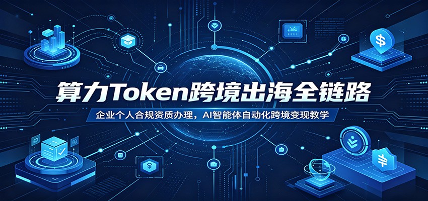 算力Token跨境出海全链路:企业个人合规资质办理,AI智能体自动化跨境变现教学-时光云网创