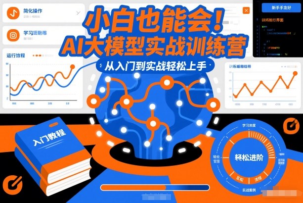 小白也能会！AI大模型实战训练营，从入门到实战轻松上手-时光云网创