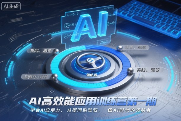 AI高效能应用训练营第一期,学会AI应用力,从提问到驾驭,做AI时代的领航者-时光云网创