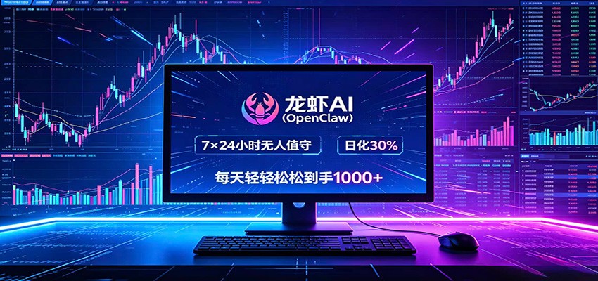 龙虾AI(OpenClaw)全自动挂机，智能操控电脑高效执行任务，每天轻松到手四位数-时光云网创