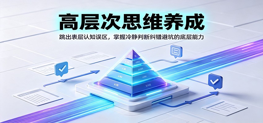 高层次思维养成:跳出表层认知误区,掌握冷静判断纠错避坑的底层能力-时光云网创