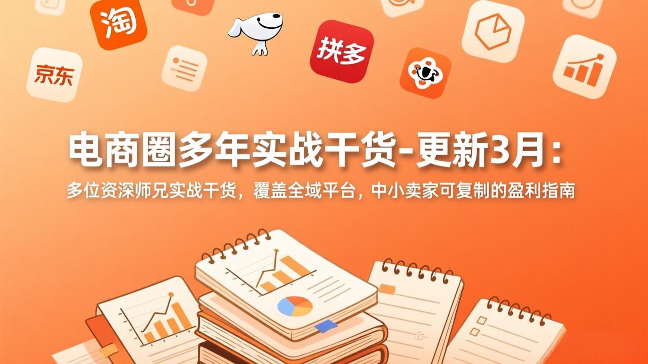电商圈多年实战干货-更新3月：多位资深师兄实战干货，覆盖全域平台，中小卖家可复制的盈利指南-时光云网创