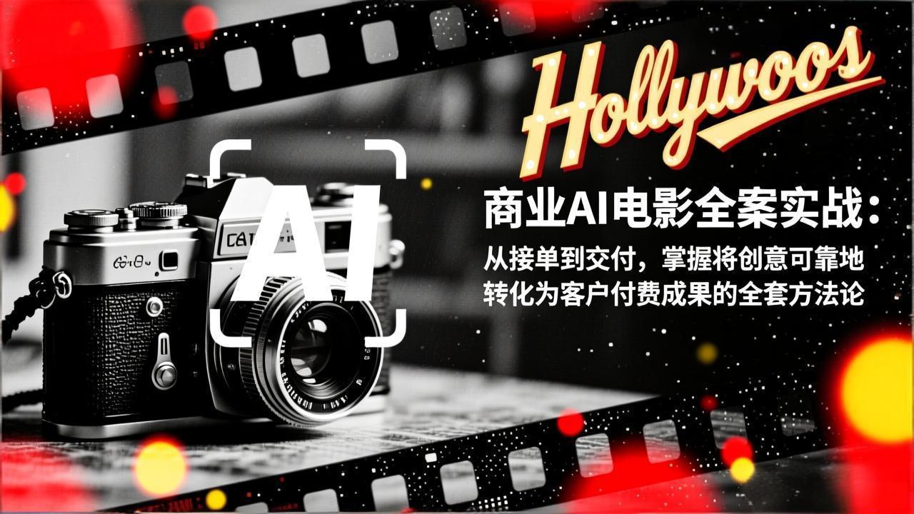 商业AI电影全案实战：从接单到交付，掌握将创意可靠地转化为客户付费成果的全套方法论-时光云网创