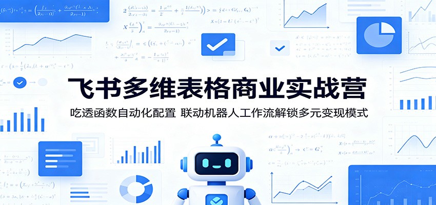 飞书多维表格商业实战营：吃透函数自动化配置，联动机器人工作流解锁多元变现模式-时光云网创