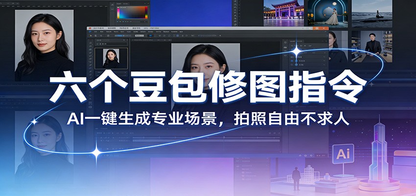 六个豆包修图指令：AI 一键生成专业场景，拍照自由不求人-时光云网创