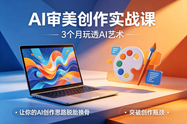 AI审美创作实战课,3个月玩透AI艺术,让你的AI创作思路脱胎换骨,突破创作瓶颈(更新0617)-时光云网创