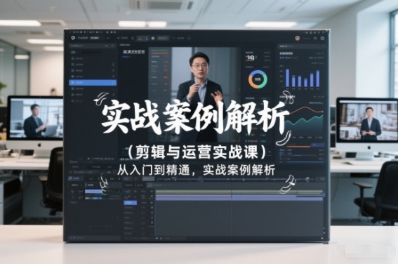 剪辑与运营实战课，从入门到精通，实战案例解析(更新2026)-时光云网创