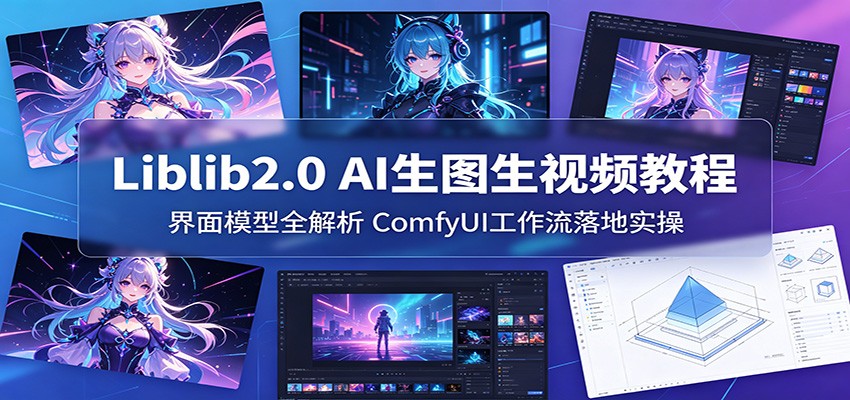 Liblib2.0 AI生图生视频教程:界面模型全解析,ComfyUI工作流落地实操-时光云网创