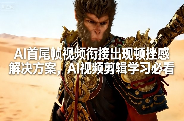 AI首尾帧视频衔接出现顿挫感解决方案，AI视频剪辑学习必看-时光云网创