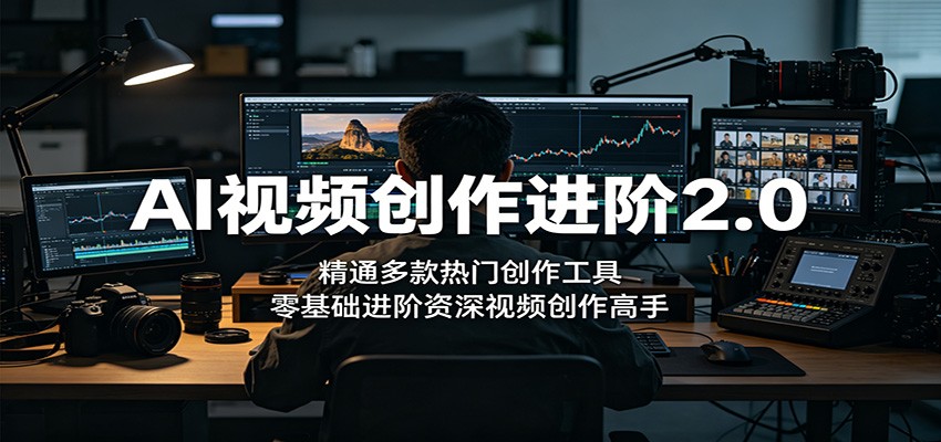 AI视频创作进阶2.0：精通多款热门创作工具，零基础进阶资深视频创作高手-时光云网创