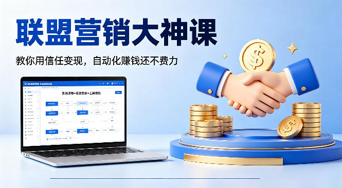 联盟营销大神课，教你用信任变现，自动化賺钱还不费力【原创双语字幕】-时光云网创