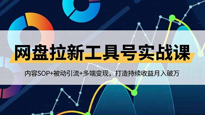 网盘拉新工具号实战课,内容SOP+被动引流+多端变现,打造持续收益月入破万-时光云网创