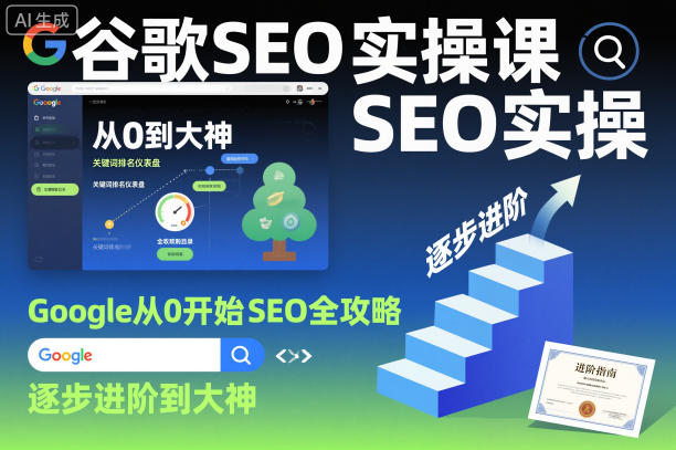 谷歌SEO实操课，Google从0开始SEO全攻略，逐步进阶到大神(更新26年)-时光云网创