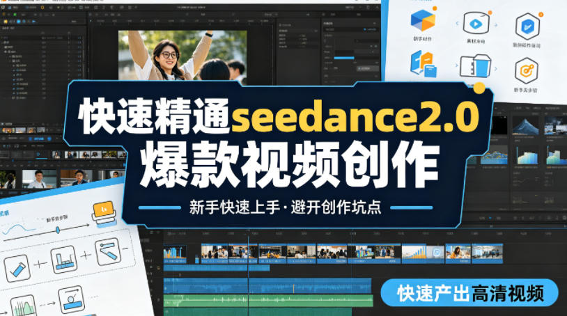 快速精通seedance2.0爆款视频创作，快速产出高清视频，避开大量创作坑点，新手也能快速上手-时光云网创