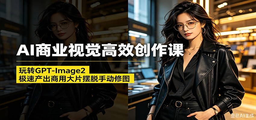 AI商业视觉高效创作课：玩转GPT-Image2，极速产出商用大片摆脱手动修图(更新)-时光云网创