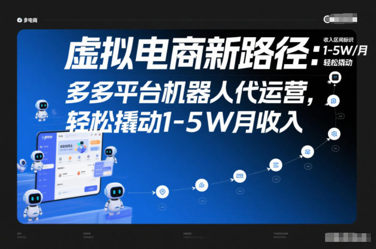 虚拟电商新路径：多多平台机器人代运营，轻松撬动1-5W月收入【揭秘】-时光云网创