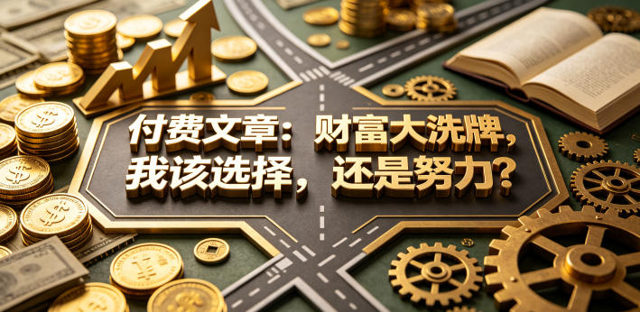 付费文章：财富大洗牌，我该选择，还是努力？-时光云网创