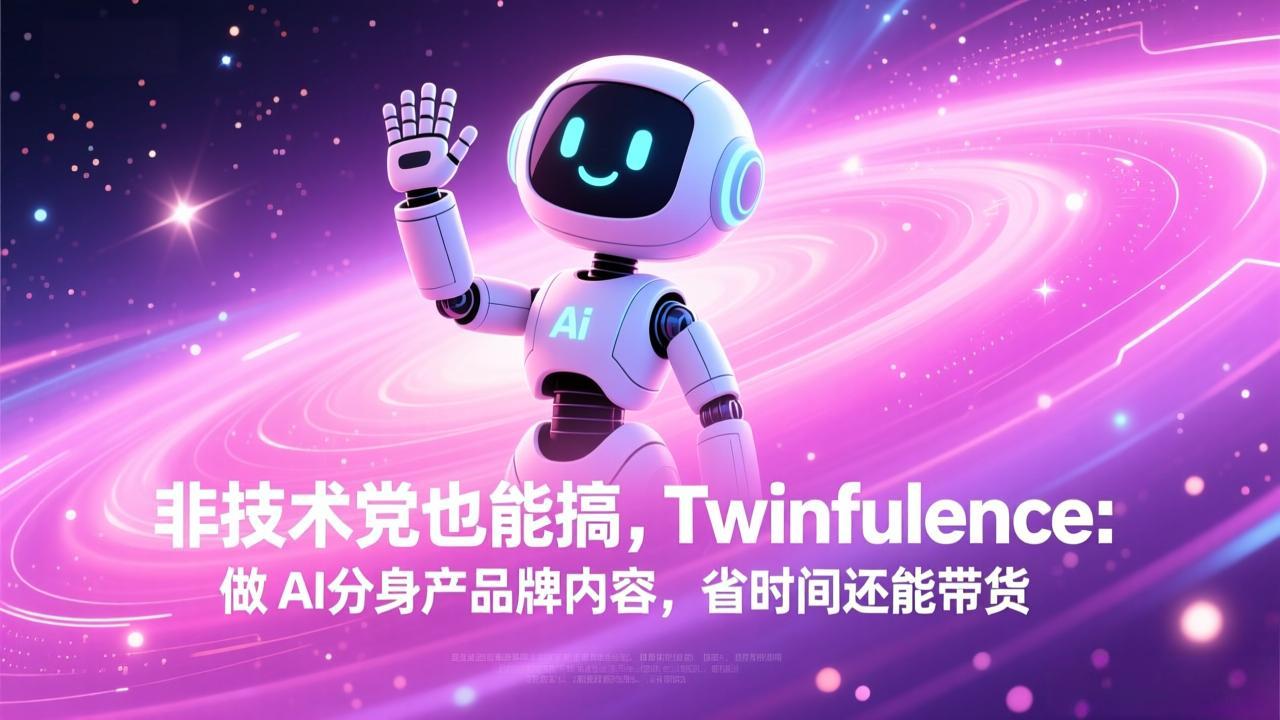 非技术党也能搞!Twinfluence:做 AI 分身产品牌内容,省时间还能带货-时光云网创