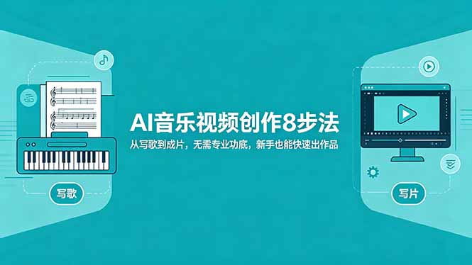 AI音乐视频创作8步法：从写歌到成片，无需专业功底，新手也能快速出作品-时光云网创