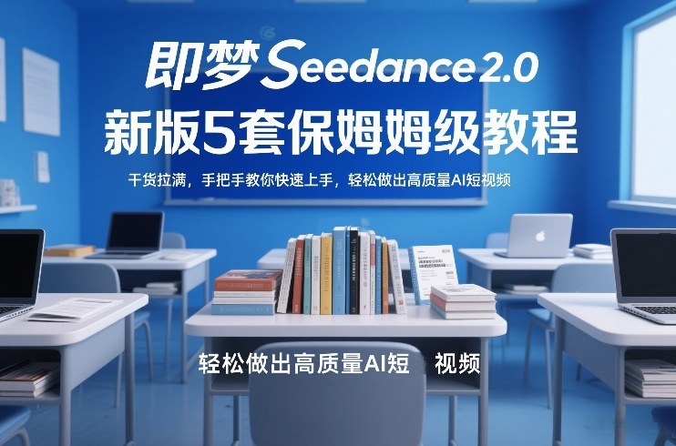即梦Seedance2.0新版5套保姆级教程，干货拉满，手把手教你快速上手，轻松做出高质量AI短视频-时光云网创