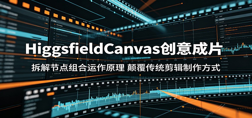 HiggsfieldCanvas创意成片：拆解节点组合运作原理，颠覆传统剪辑制作方式-时光云网创