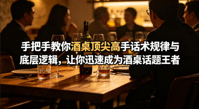 付费文章：手把手教你酒桌顶尖高手话术规律与底层逻辑，让你迅速成为酒桌话题王者(二十年全网独家经验分享)-时光云网创